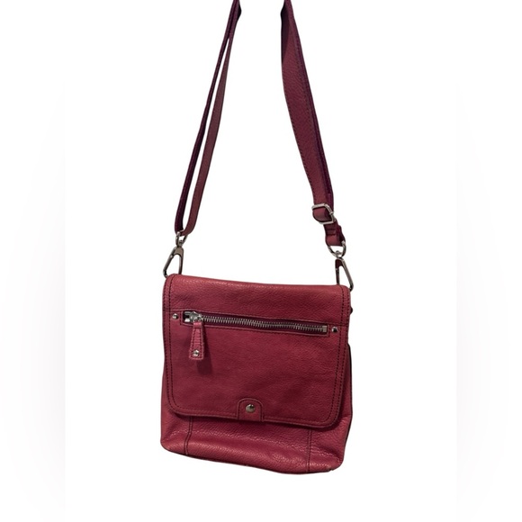 Fossil | Wallet Pocket Bag Womens Plum Leather Detachable Strap Crossbody - Picture 10 of 16
